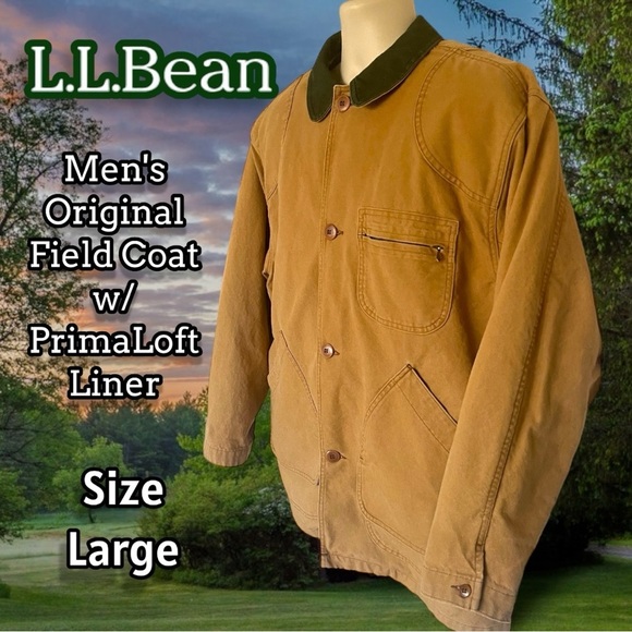 Men's Original Field Coat with PrimaLoft Liner Size Large Saddle Style H147 - Picture 11 of 16
